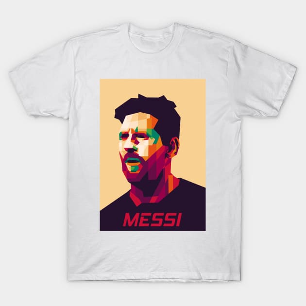 Messi WPAP T-Shirt by Doyoque
